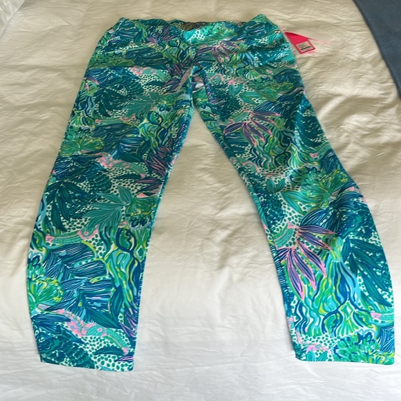 NWT Lilly Pulitzer Corso pant Botanical Green - Picture 2 of 6